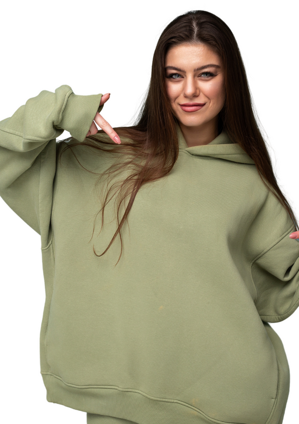 Military Green Unisex Really Big Pullover Hoodies