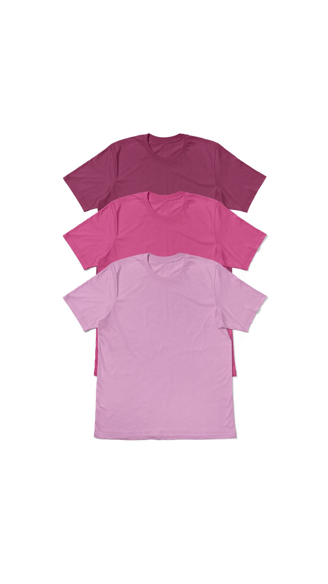 Pretty in Pink Womens 3 pk T-Shirt Bundle