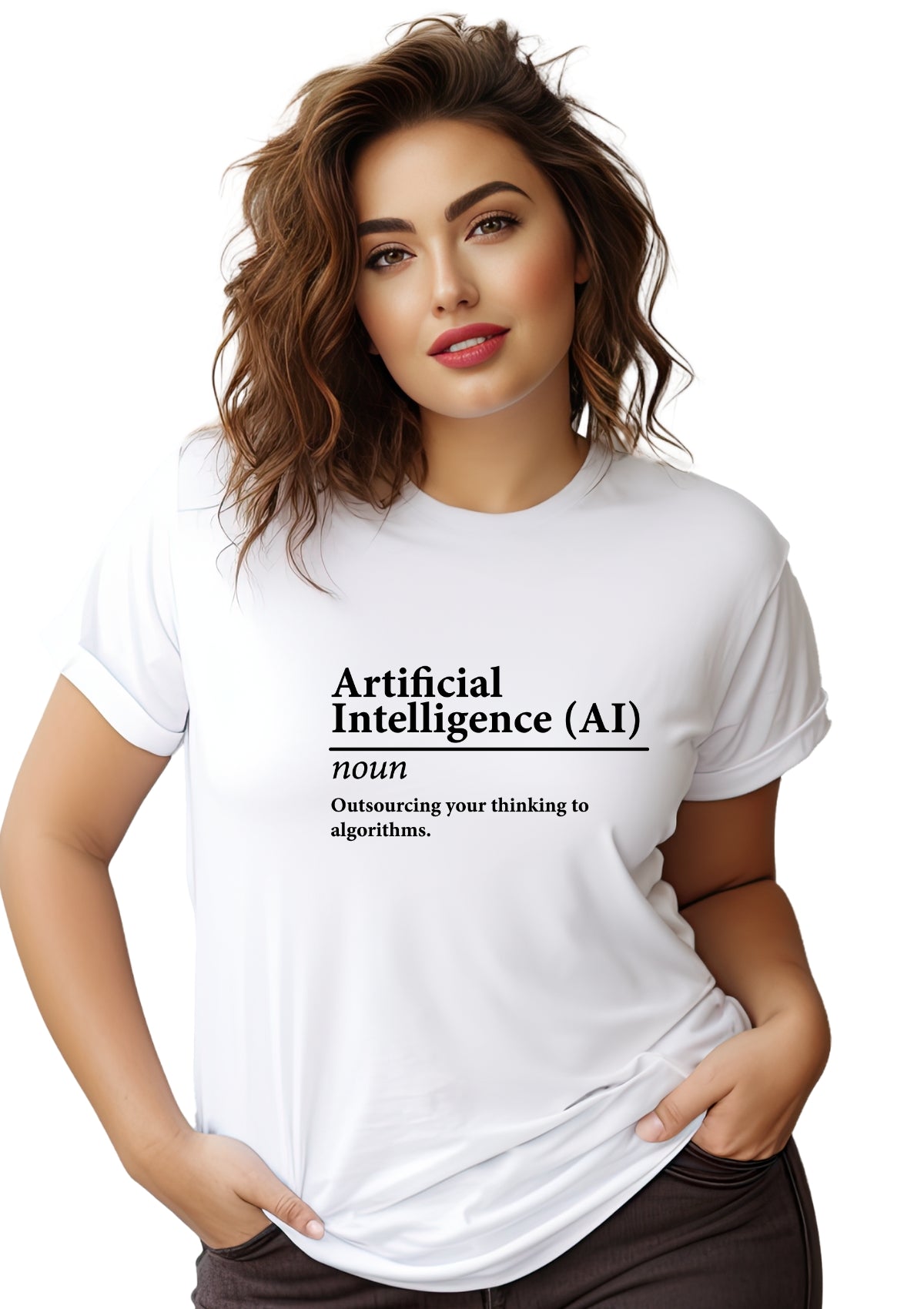 Women’s AI Definition Graphic Tee – Outsmarting Algorithms