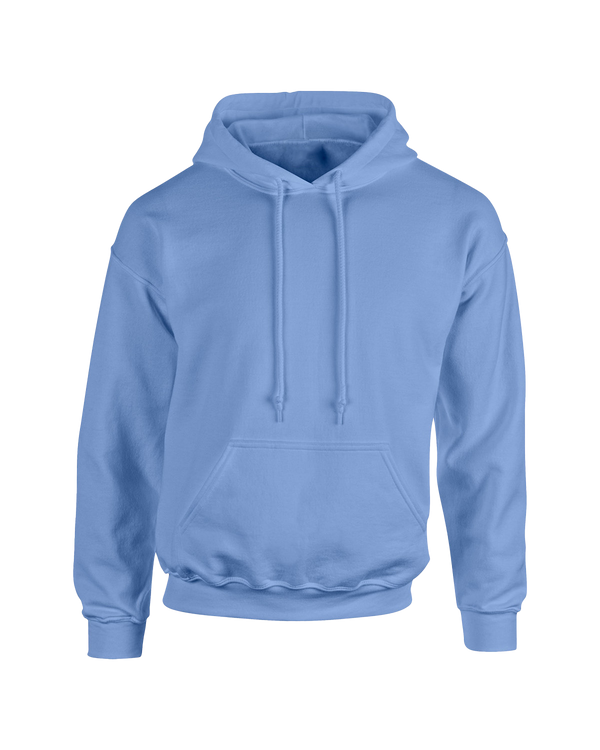 front image of baby blue oversize unisex hoodie from Perfect TShirt Co