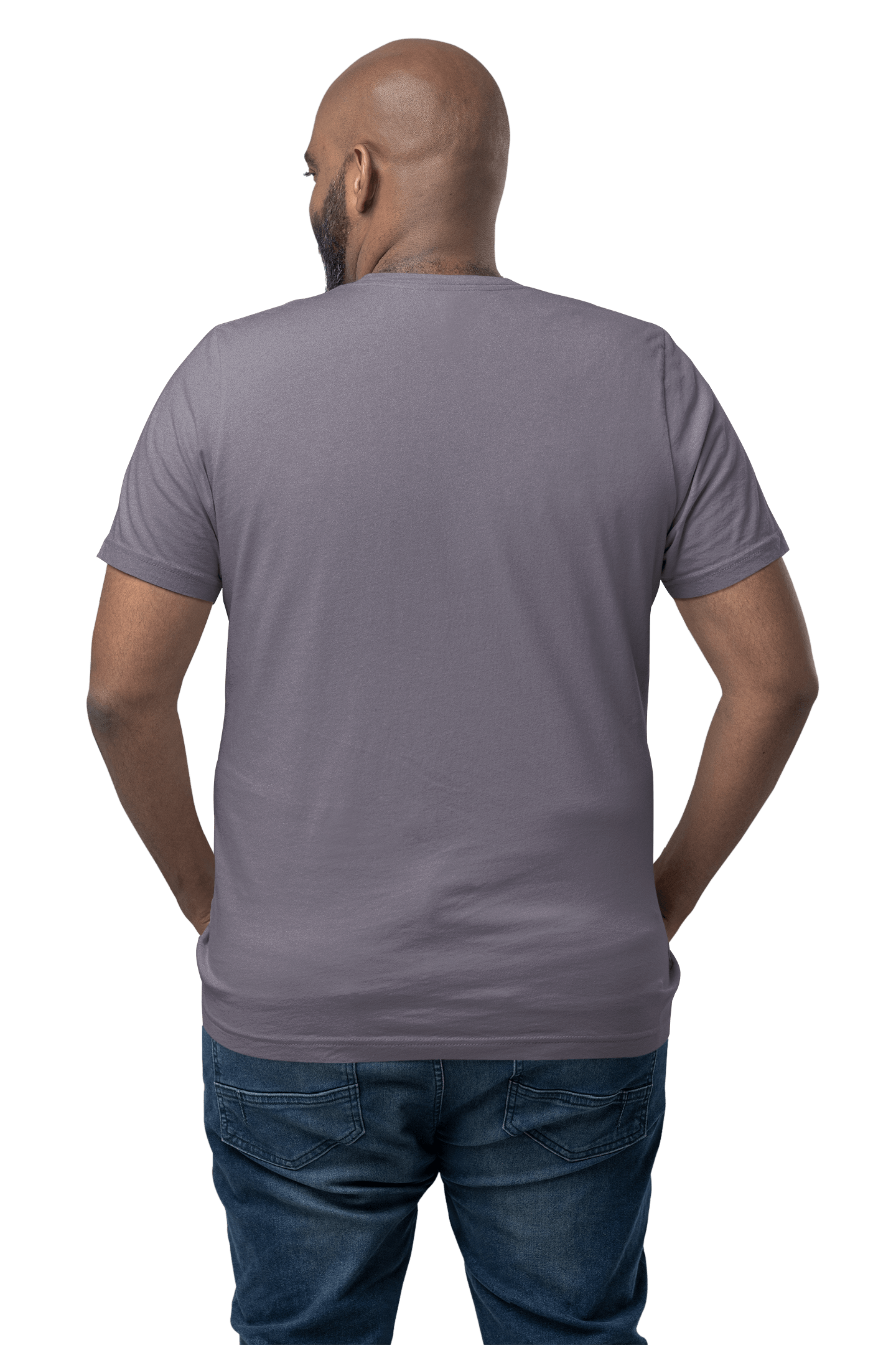Men's Big & Tall Crew Neck T-Shirt - Gray - Perfect TShirt Co