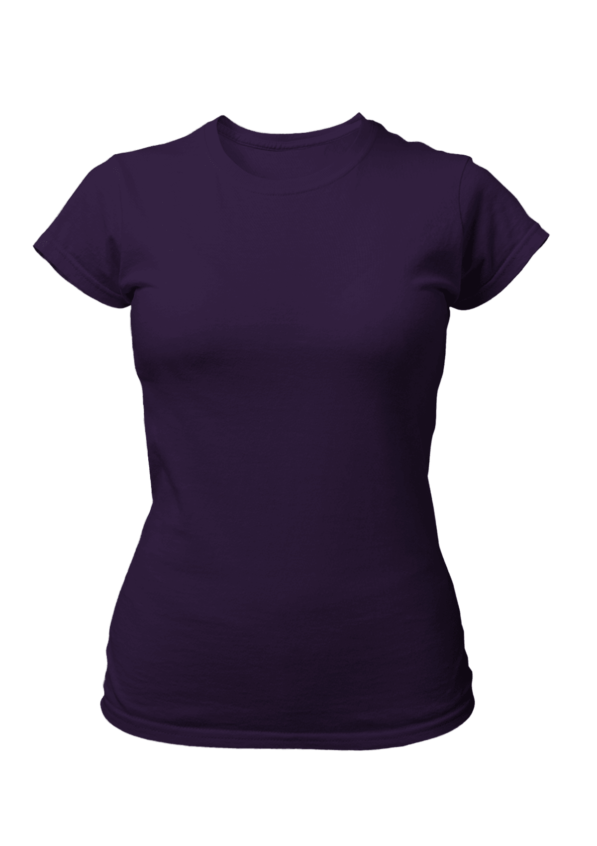 Perfect TShirt Co Women's Short Sleeve Crew Neck Cosmic Purple Slim Fit T-Shirt - Perfect TShirt Co
