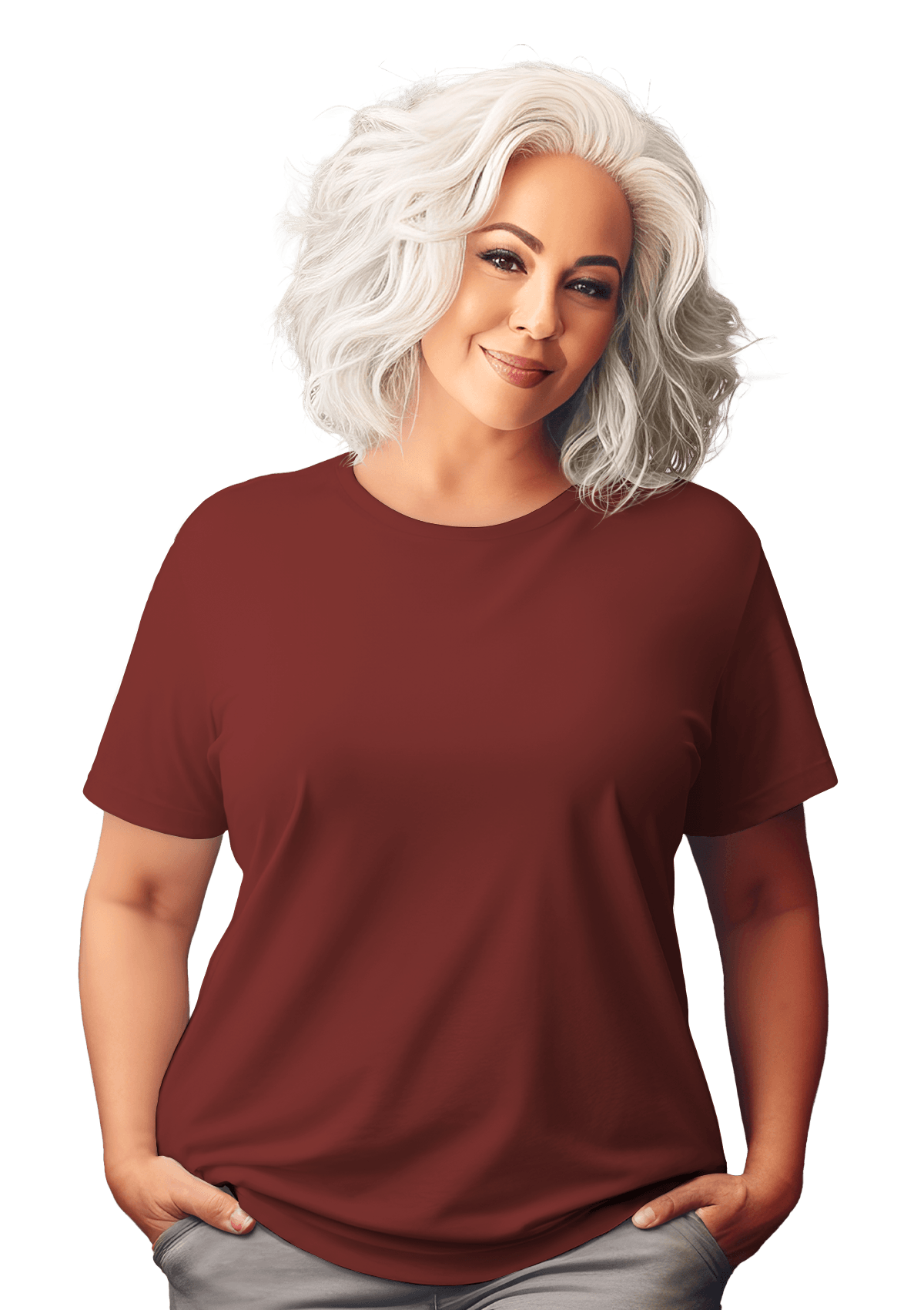 Perfect TShirt Co Womens Original Boyfriend T-Shirt -Rich Warm Rust - Perfect TShirt Co