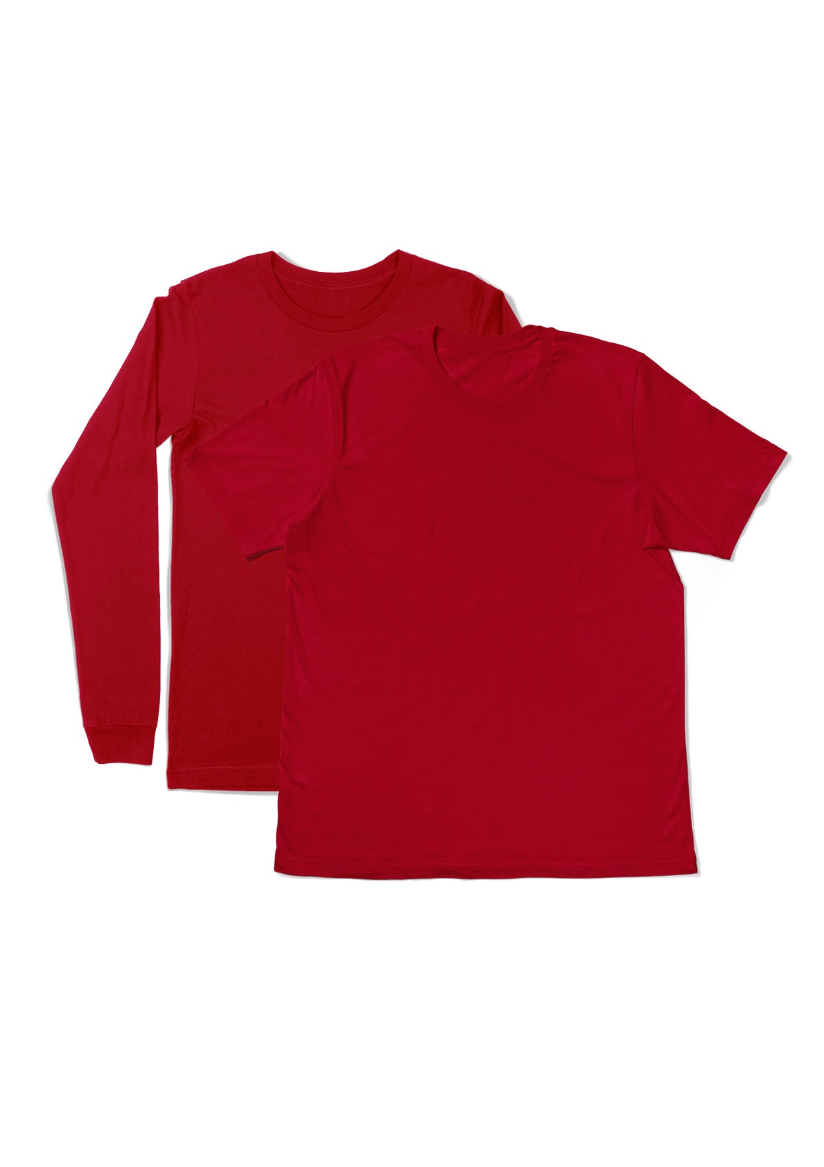 Women’s 2-Pack T-Shirt Bundle | Premium Cotton Short & Long Sleeve Tees