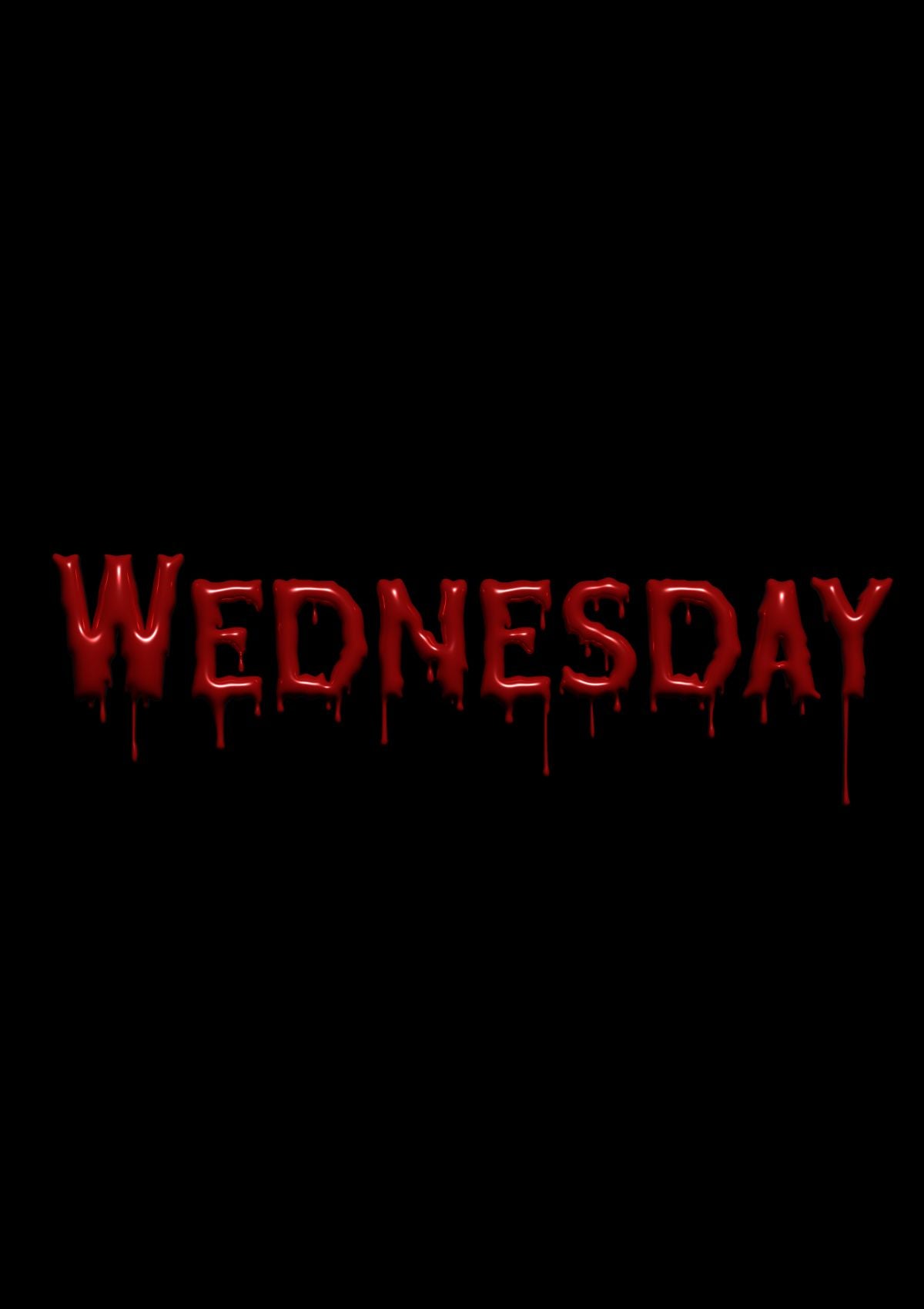 Perfect TShirt – Women’s Boyfriend Tee in Black | “Wednesday” Bleeding 3D Graphic