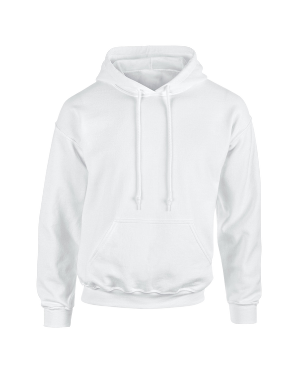 front image of white oversize unisex hoodie from Perfect TShirt Co