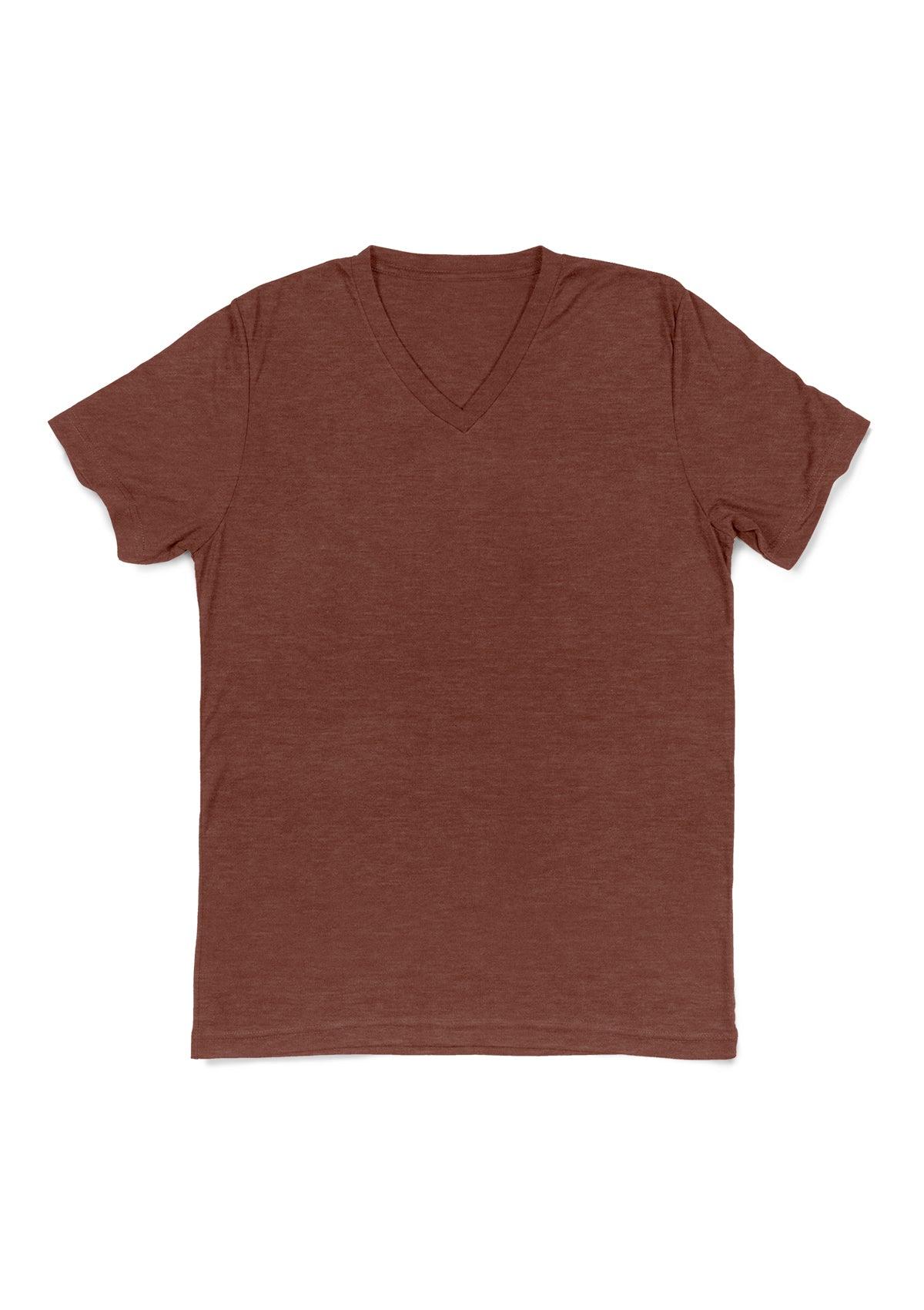 Men's Amazon Clay Triblend V-Neck Short Sleeve T-Shirt - Perfect TShirt Co