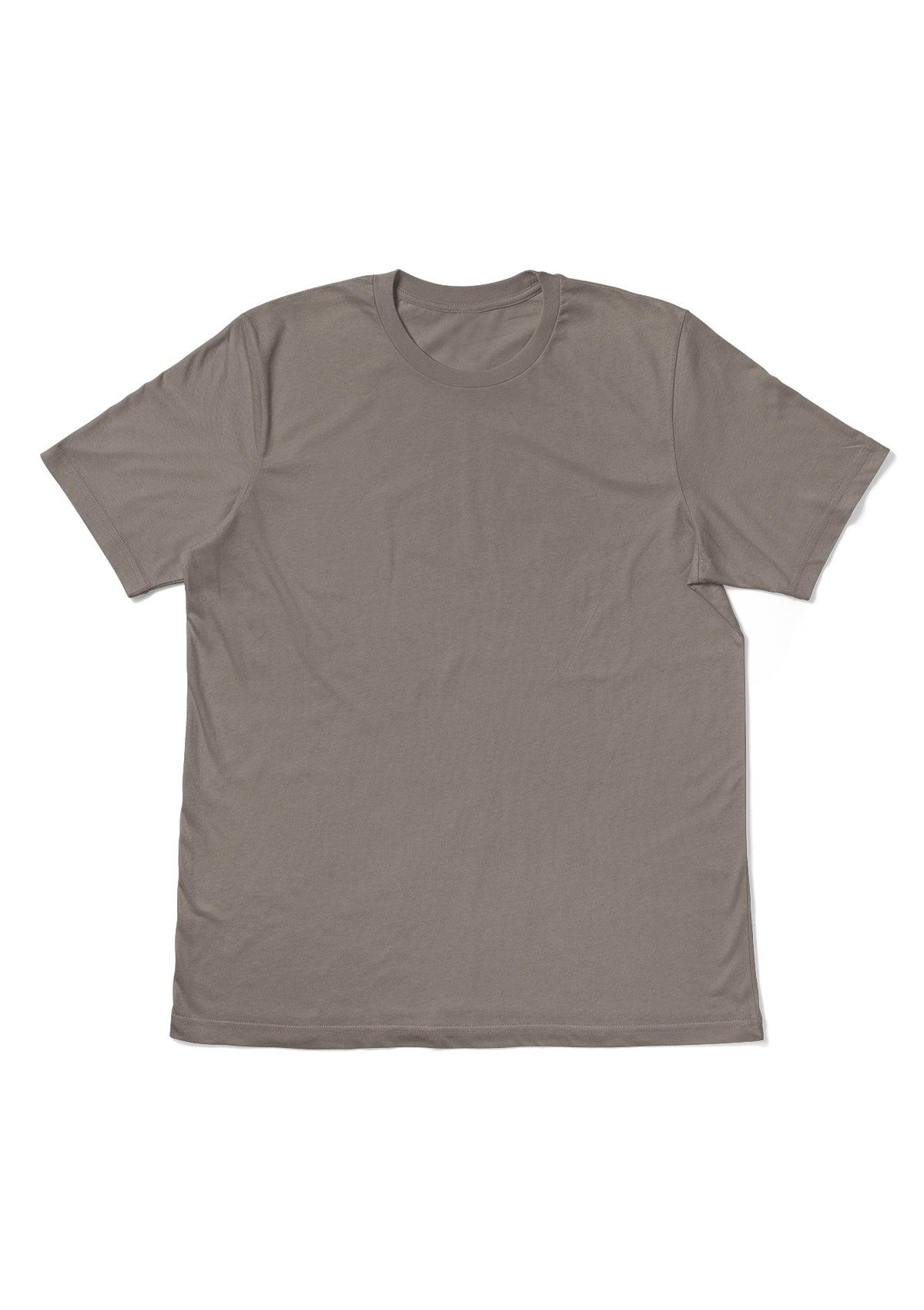Mens T-Shirt Short Sleeve Crew neck Asphalt Gray - Perfect TShirt Co