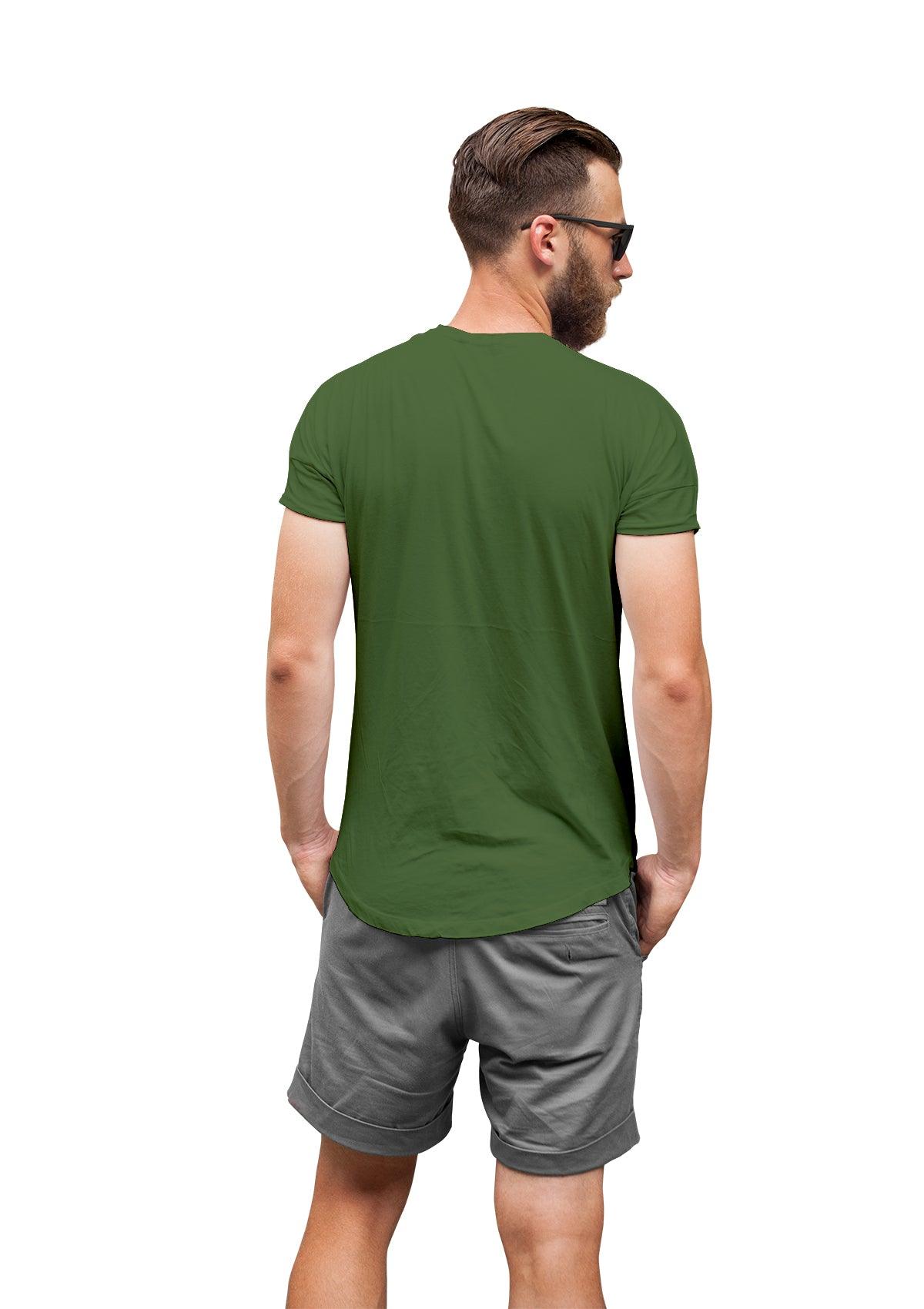Mens T-Shirt Short Sleeve Crew Neck Leaf Green - Perfect TShirt Co