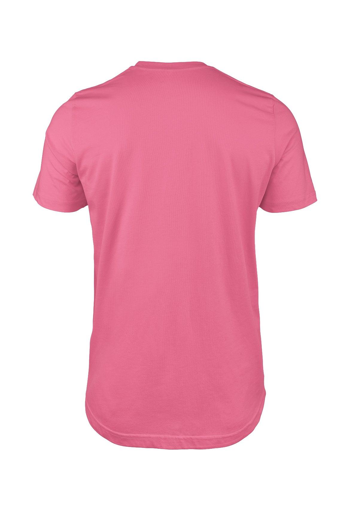 Mens T-Shirt Short Sleeve Crew Neck Prince Pink Cotton - Perfect TShirt Co