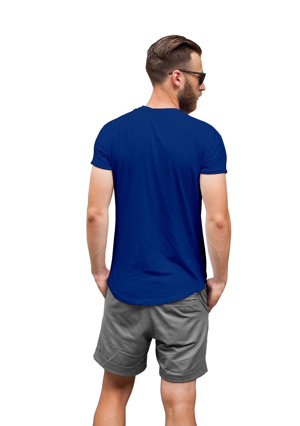 Mens T-Shirt Short Sleeve Crew Neck Royal Blue - Perfect TShirt Co