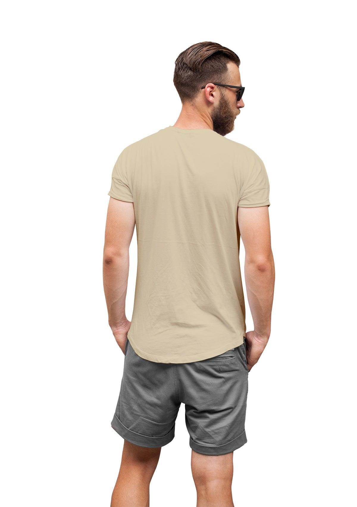 Mens T-Shirt Short Sleeve Crew Neck Soft Cream White - Perfect TShirt Co