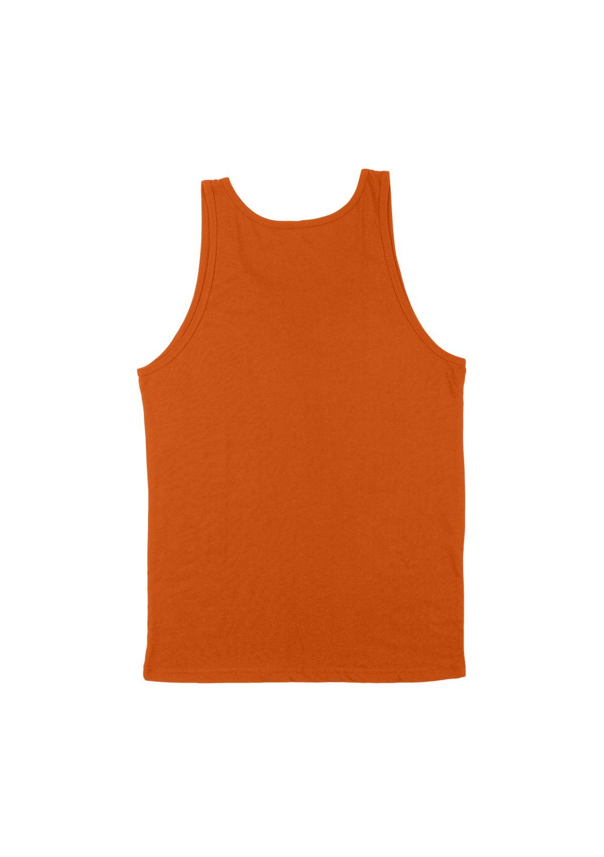 Mens Tank T-Shirts Orange - Perfect TShirt Co