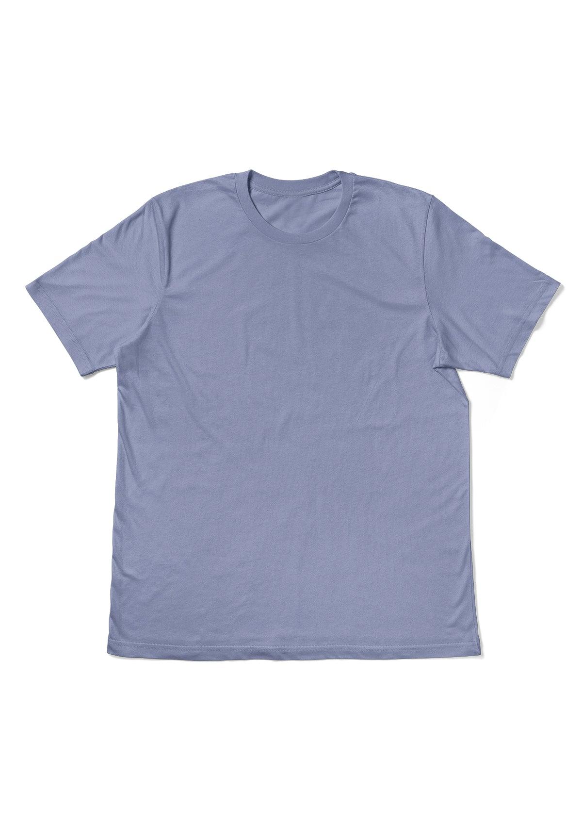 Front Flat Image of the Perfect TShirt Co Womens Original Boyfriend T-Shirt Lavender Blue
