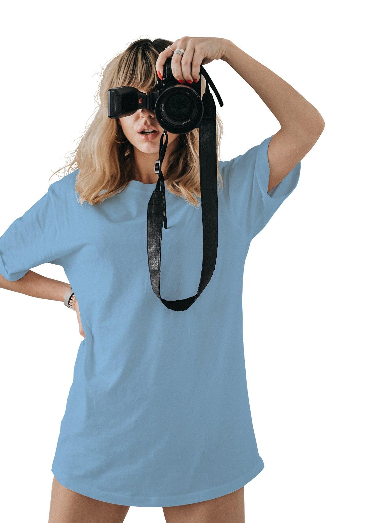 Perfect TShirt Co Womens Original Boyfriend T-Shirt - Ocean Blue - Perfect TShirt Co