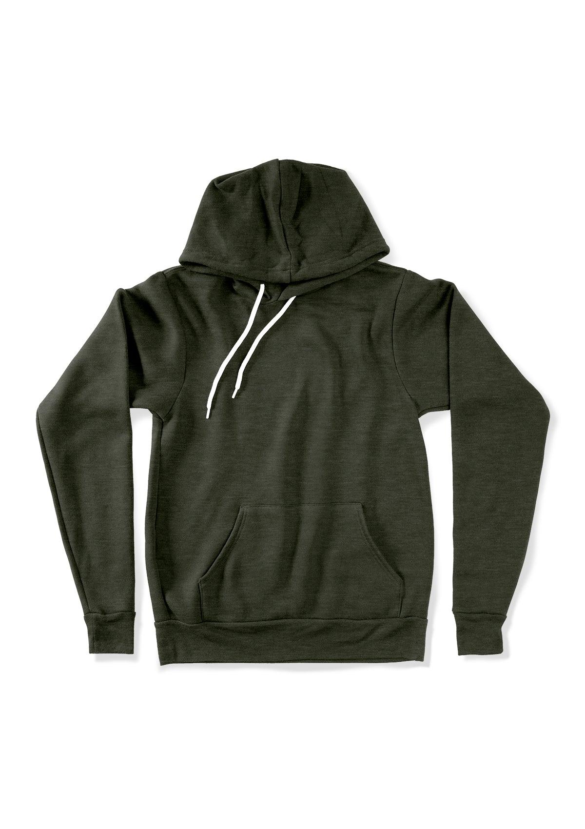 Pullover Kangaroo Fleece Hoodie Forest Green Heather - Perfect TShirt Co