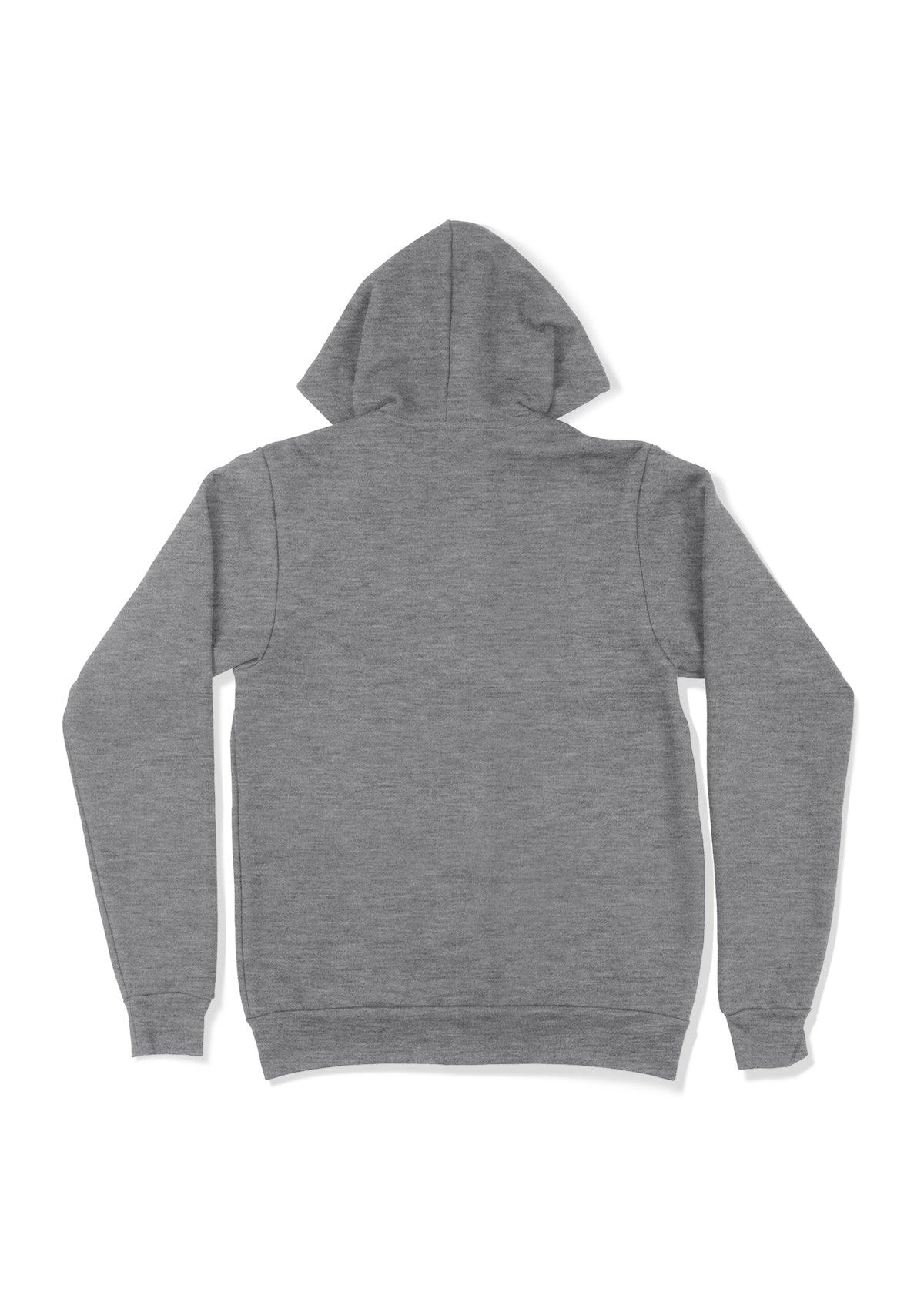 Zip Kangaroo Fleece Hoodie - Athletic Gray Heather - Perfect TShirt Co