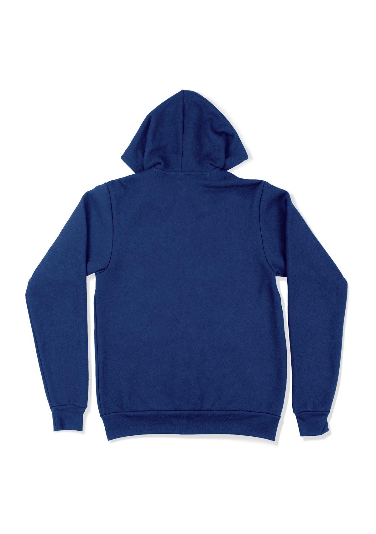 Zip Kangaroo Fleece Hoodie - Royal Blue - Perfect TShirt Co