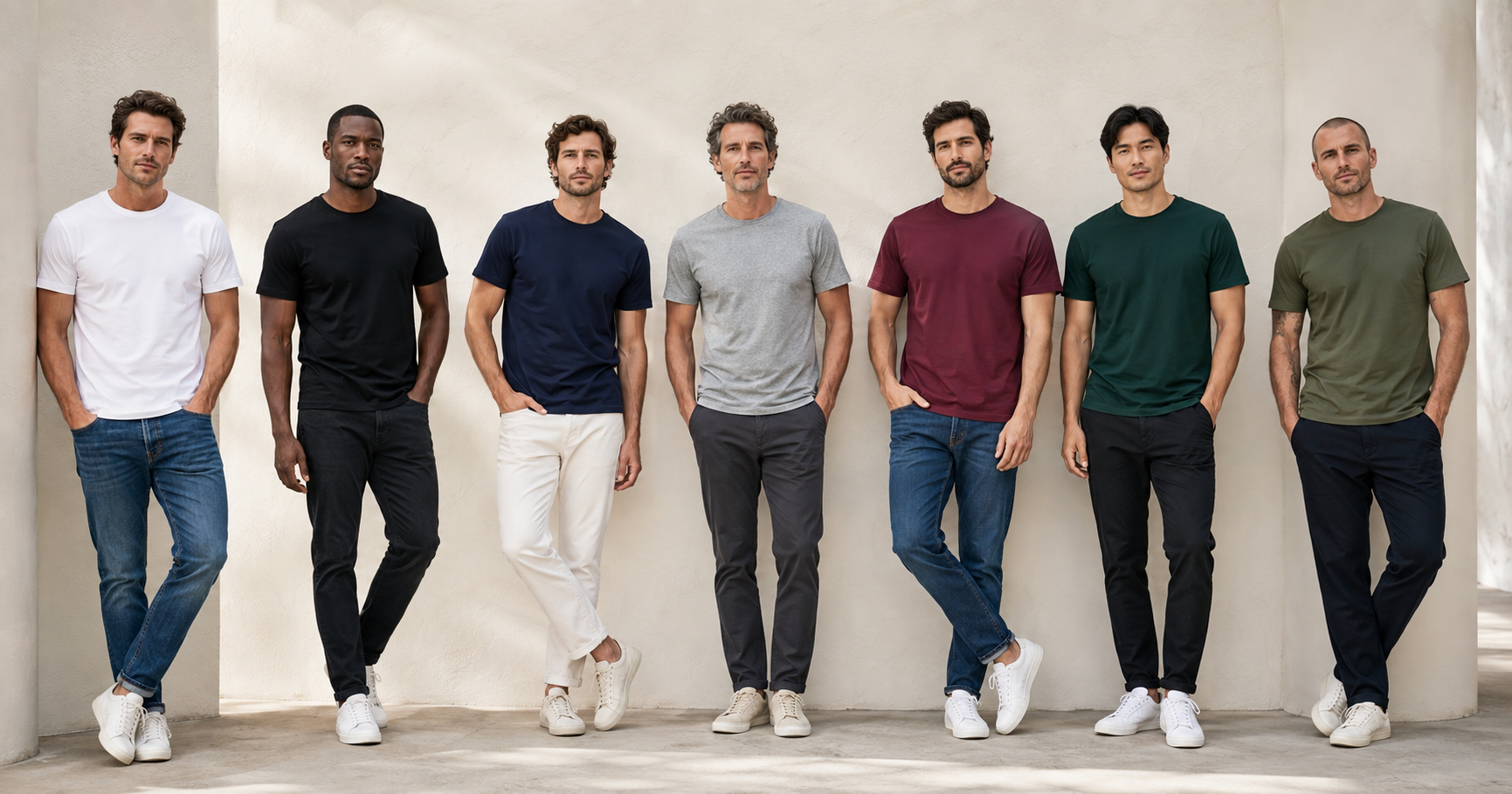 7 Timeless Men’s T-Shirt Colors and How to Wear Them