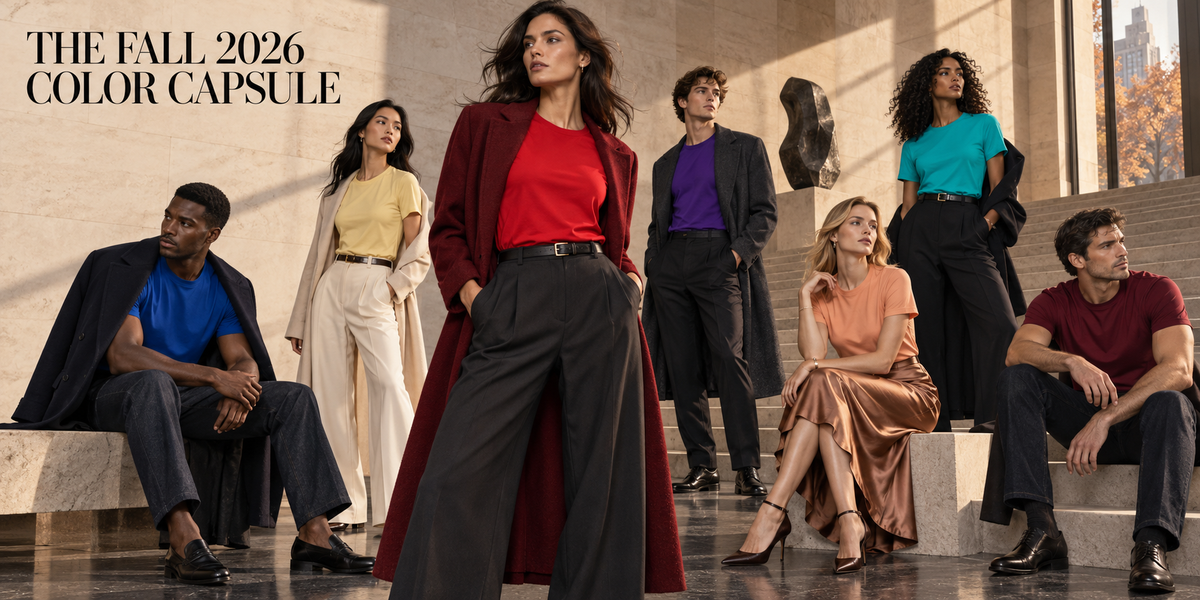 The Fall 2026 Color Capsule: 7 Trending T-Shirt Colors to Wear Now