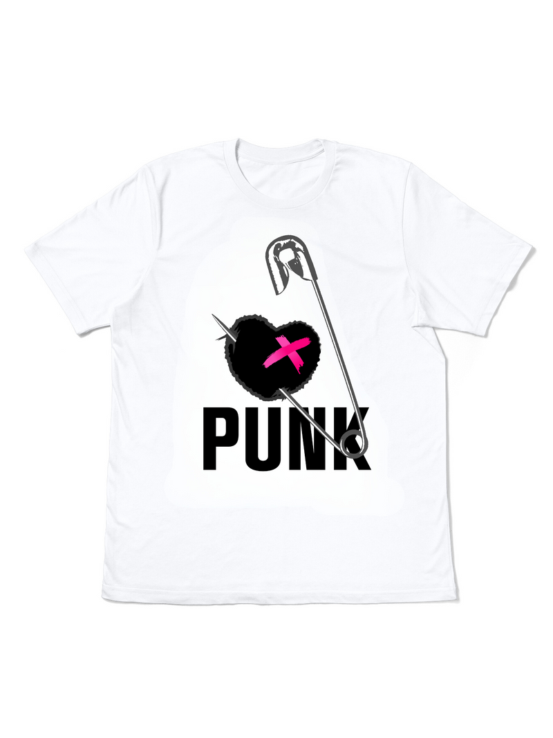 Punk Women’s Graphic Tee: A Heart with Edge & Attitude