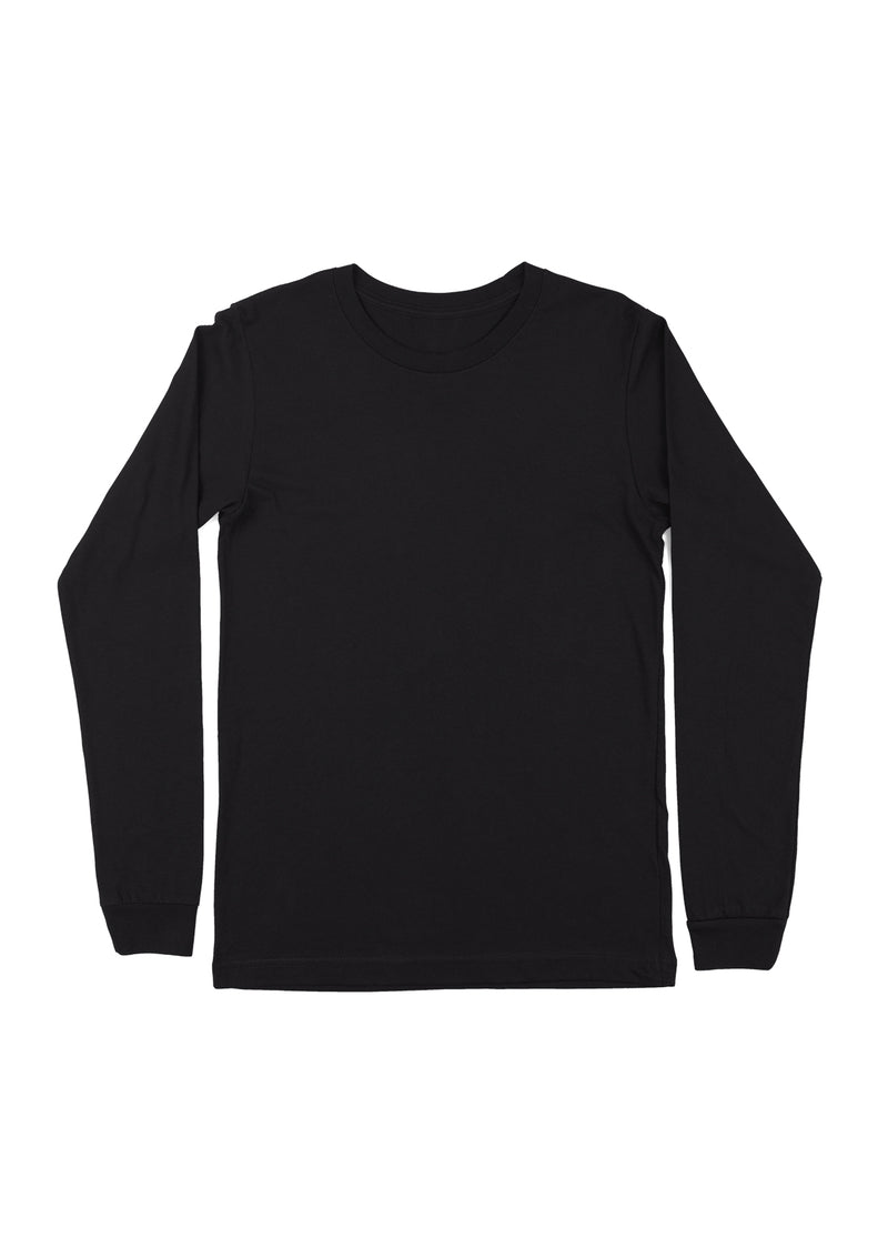 Dark Gray Long Sleeve Crew Neck T-Shirt for Women | Chic & Sustainable