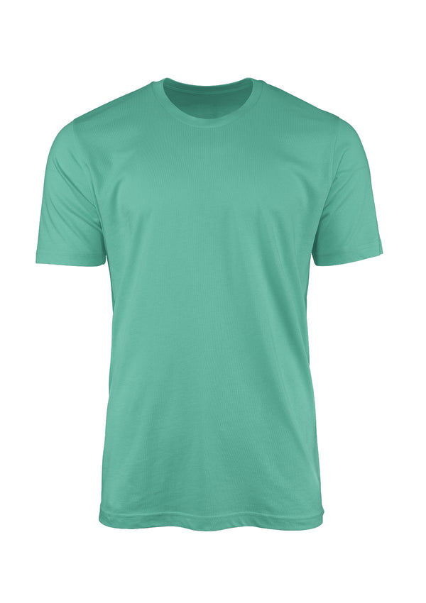 mens short sleeve crew neck t-shirt coral reef blue