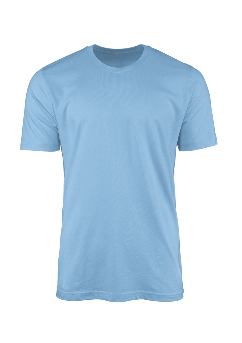 mens short sleeve ocean blue t-shirt
