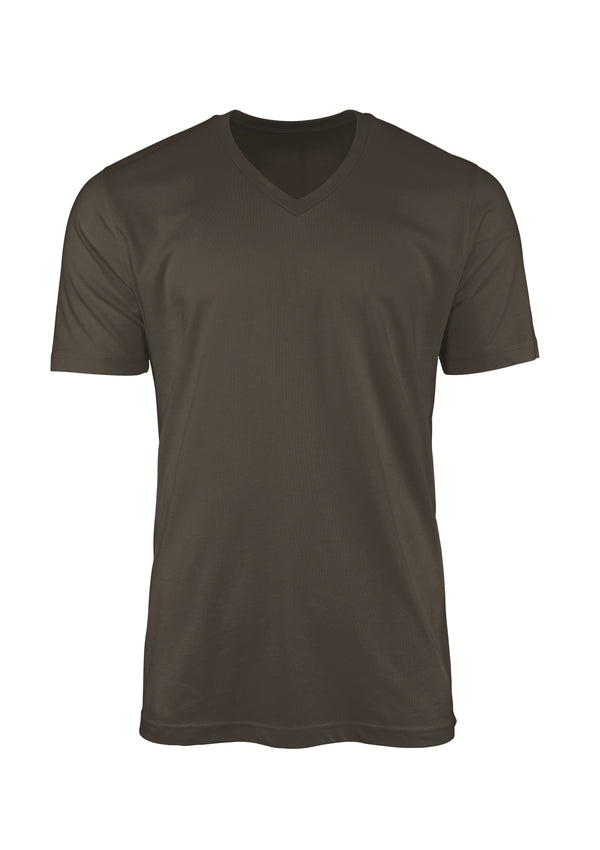 mens short sleeve v neck asphalt gray t-shirt modelled in 3D from perfect tshirt co