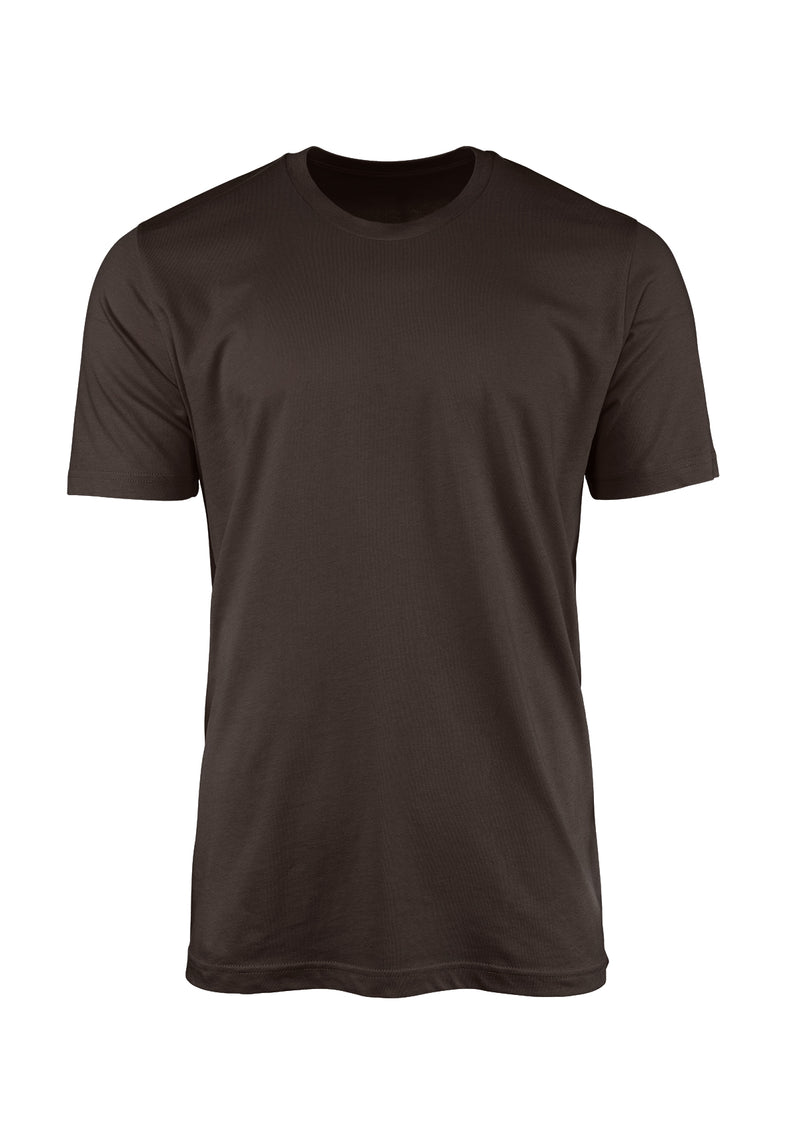 womens 3D Brown T-Shirt in short sleeve crew neck from the Perfect TShirt Co