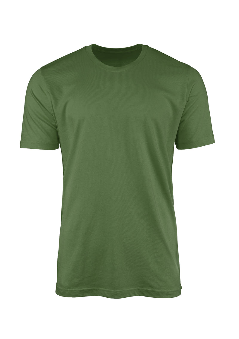 womens short sleeve crew neck t-shirt in leaf green from perfect tshirt co