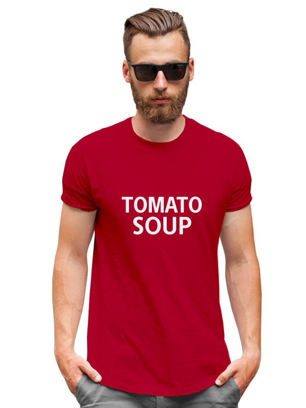 Tomato Soup Unisex Graphic Tee - Red Airlume Cotton T-Shirt