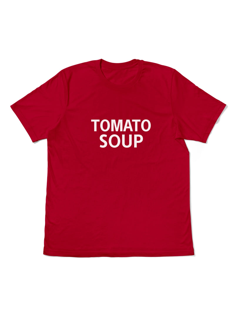 Tomato Soup Unisex Graphic Tee - Red Airlume Cotton T-Shirt