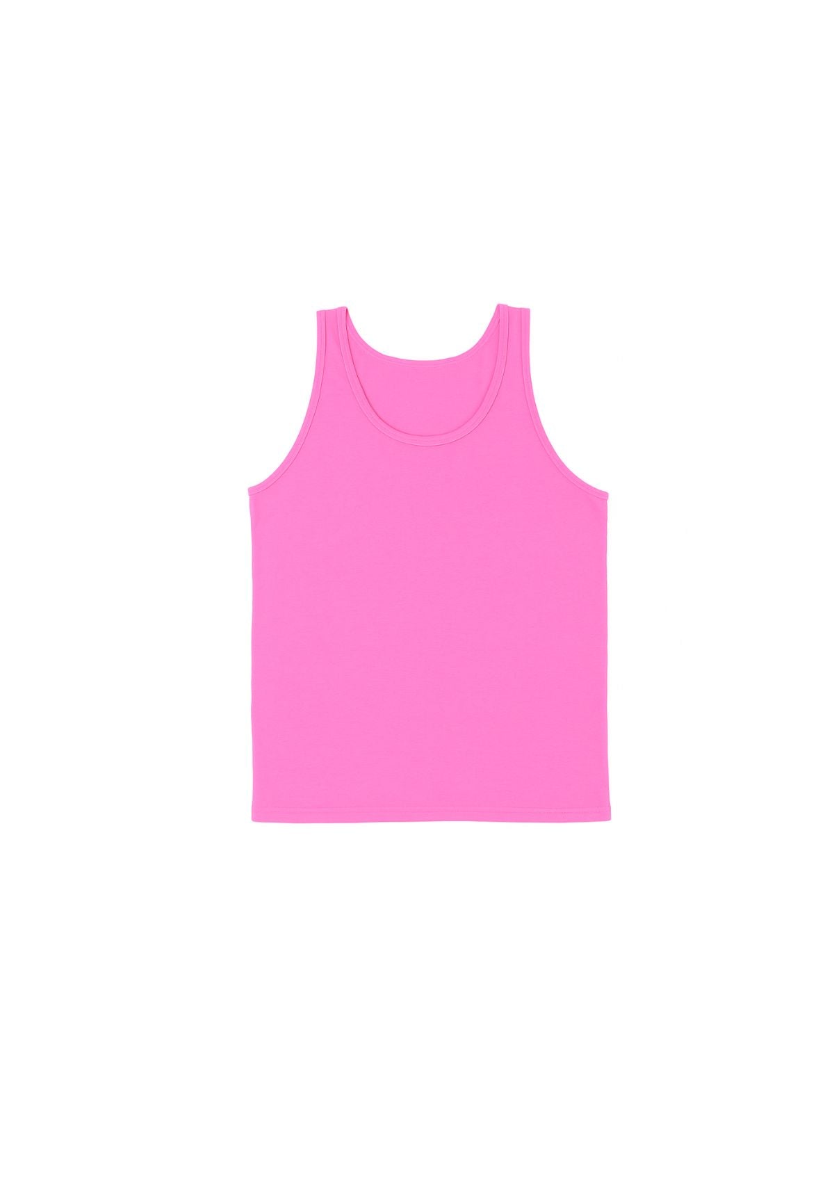 Pink tank top on a white background