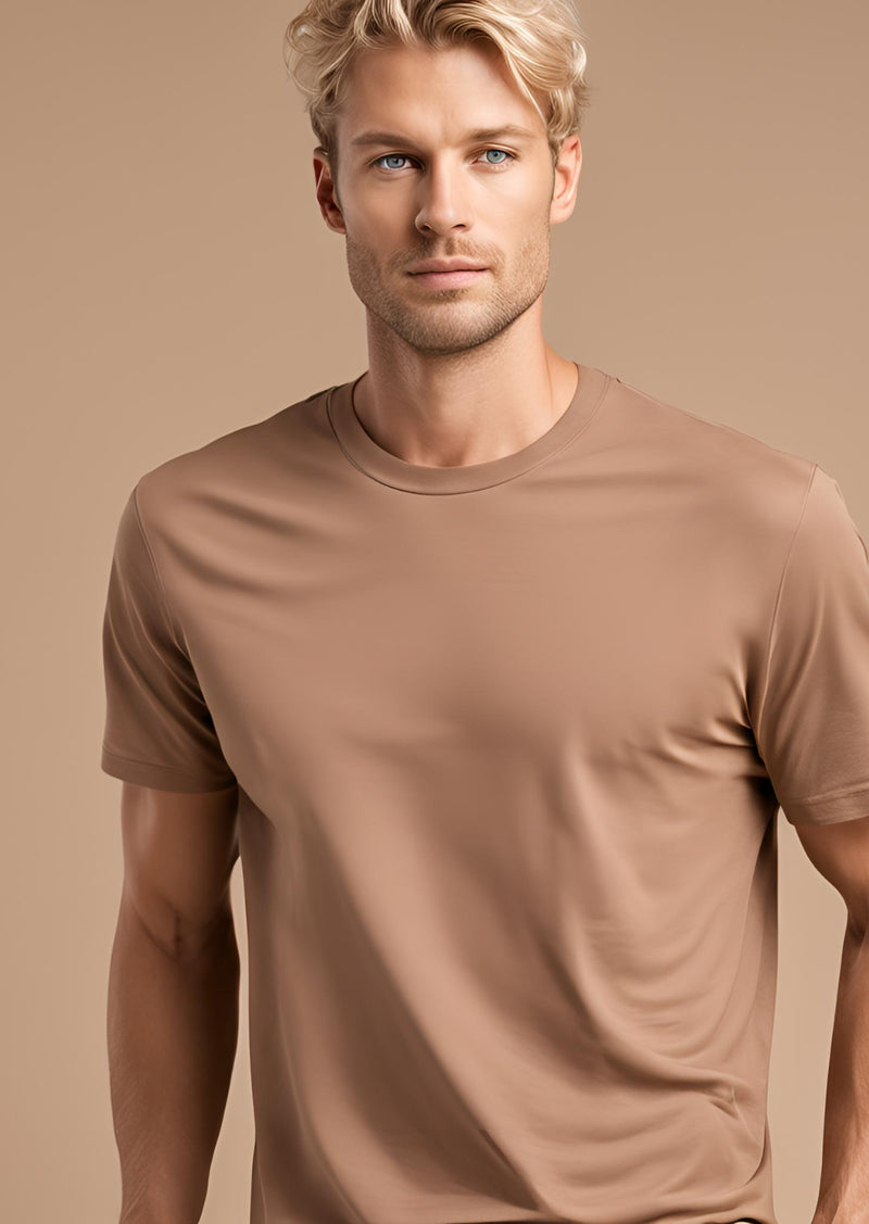 Mocha Mousse Men's Tee: Embrace the Pantone 2025 Color