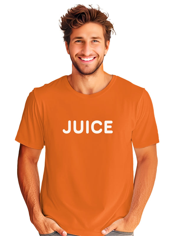 Orange Juice Unisex Graphic Tee - Bold Orange Airlume Cotton T-Shirt