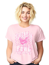 Fluent in Fowl Language Women’s Graphic Tee - Pink Hen Design