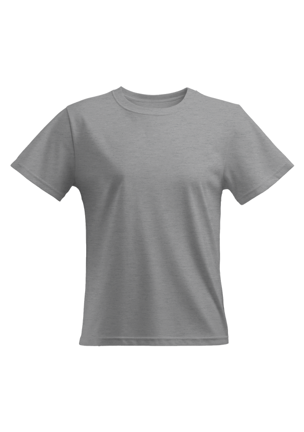 Flat Front 3D Image of Athletic Gray Heather Relax Fit T-Shirt from the Perfect TShirt Co.