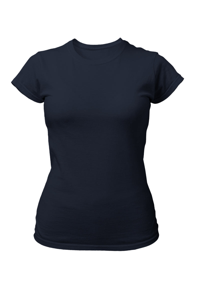 Womens Slim Fit T-Shirt - Navy Blue