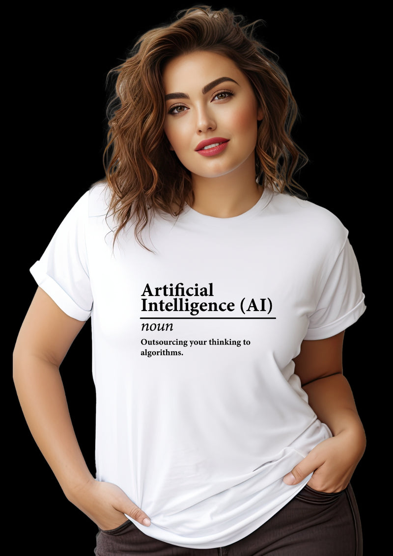 Artificial Intelligence (AI) Graphic T-Shirt - Cool Tech-Inspired Tee for Men