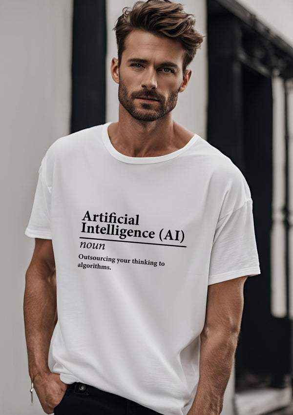 Artificial Intelligence (AI) Graphic T-Shirt - Cool Tech-Inspired Tee for Men