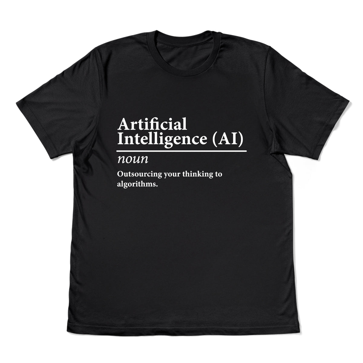 Artificial Intelligence (AI) Graphic T-Shirt - Cool Tech-Inspired Tee