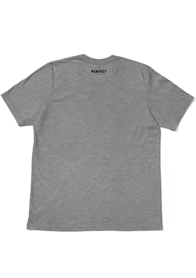 Men's Gray Crew Neck T-Shirt - 100% Perfect Collection - Fashion Fit