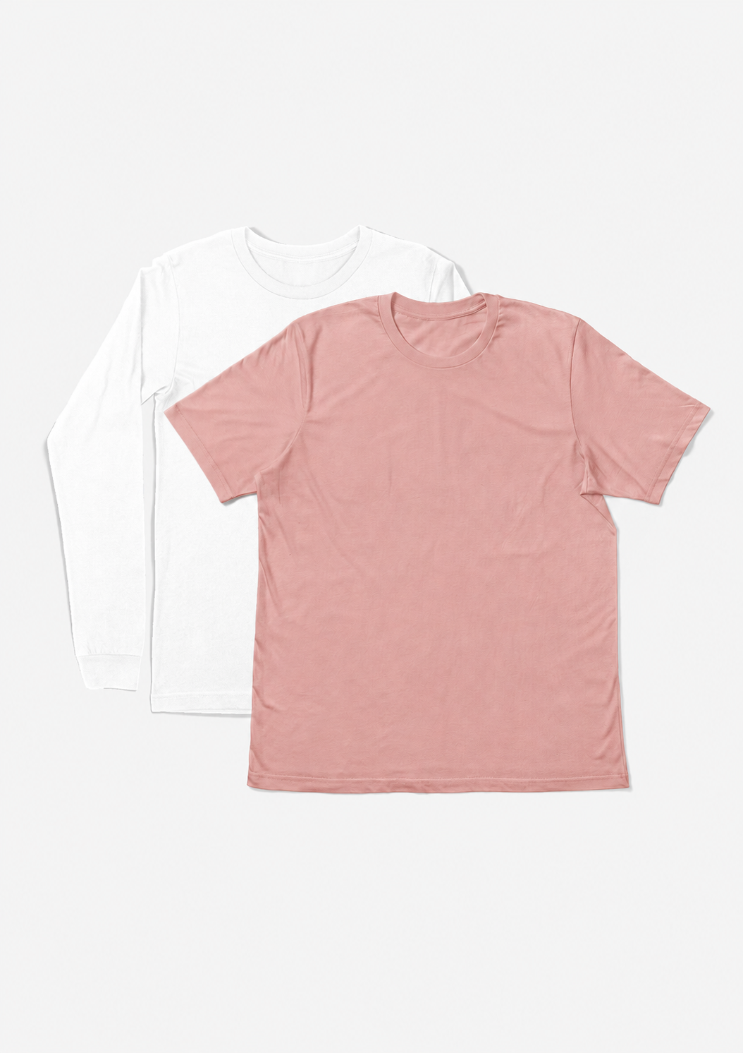 Women’s 2-Pack T-Shirt Bundle | Premium Cotton Short &amp; Long Sleeve Tees