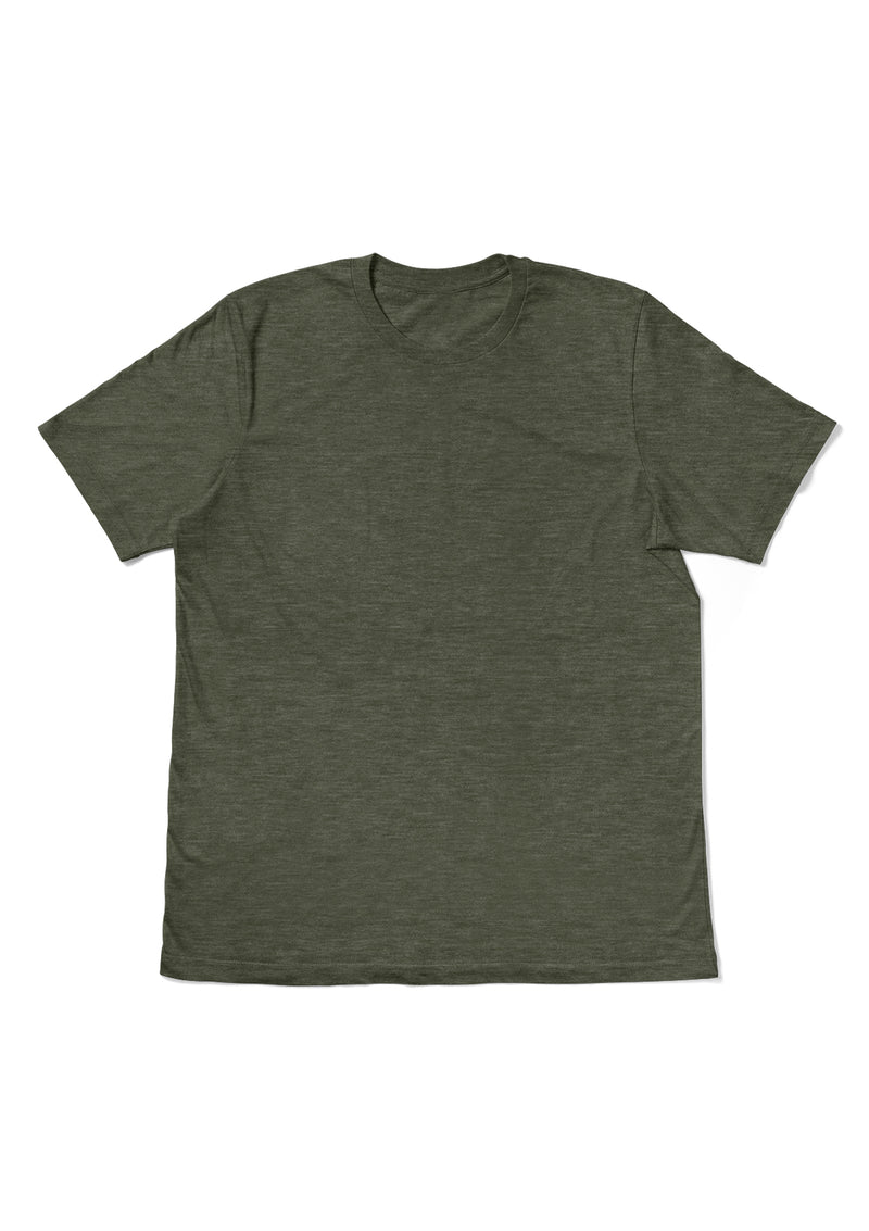 Recycled Organic Military Green T-Shirt - Eco-Friendly, Soft, and Stylish