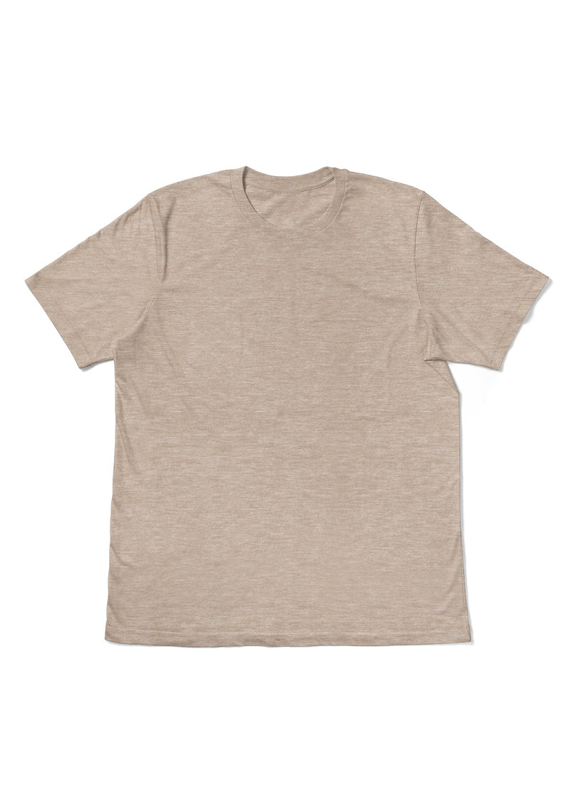 Recycled Organic Navy Blue Heather T-Shirt: Eco-Conscious Sustainable Style