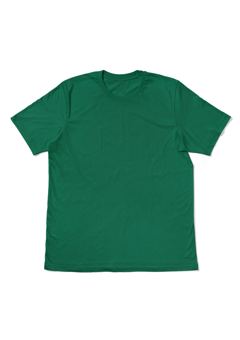 image of men's Kelly green t-shirt front view from Perfect TShirt Co