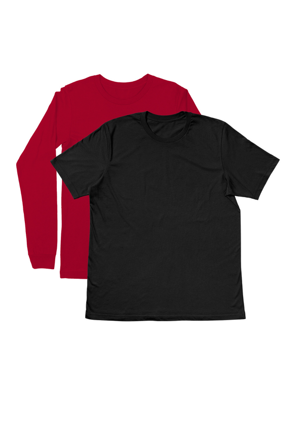 2 Pack TShirt Bundles - Long & Short Sleeve | Perfect TShirt Co