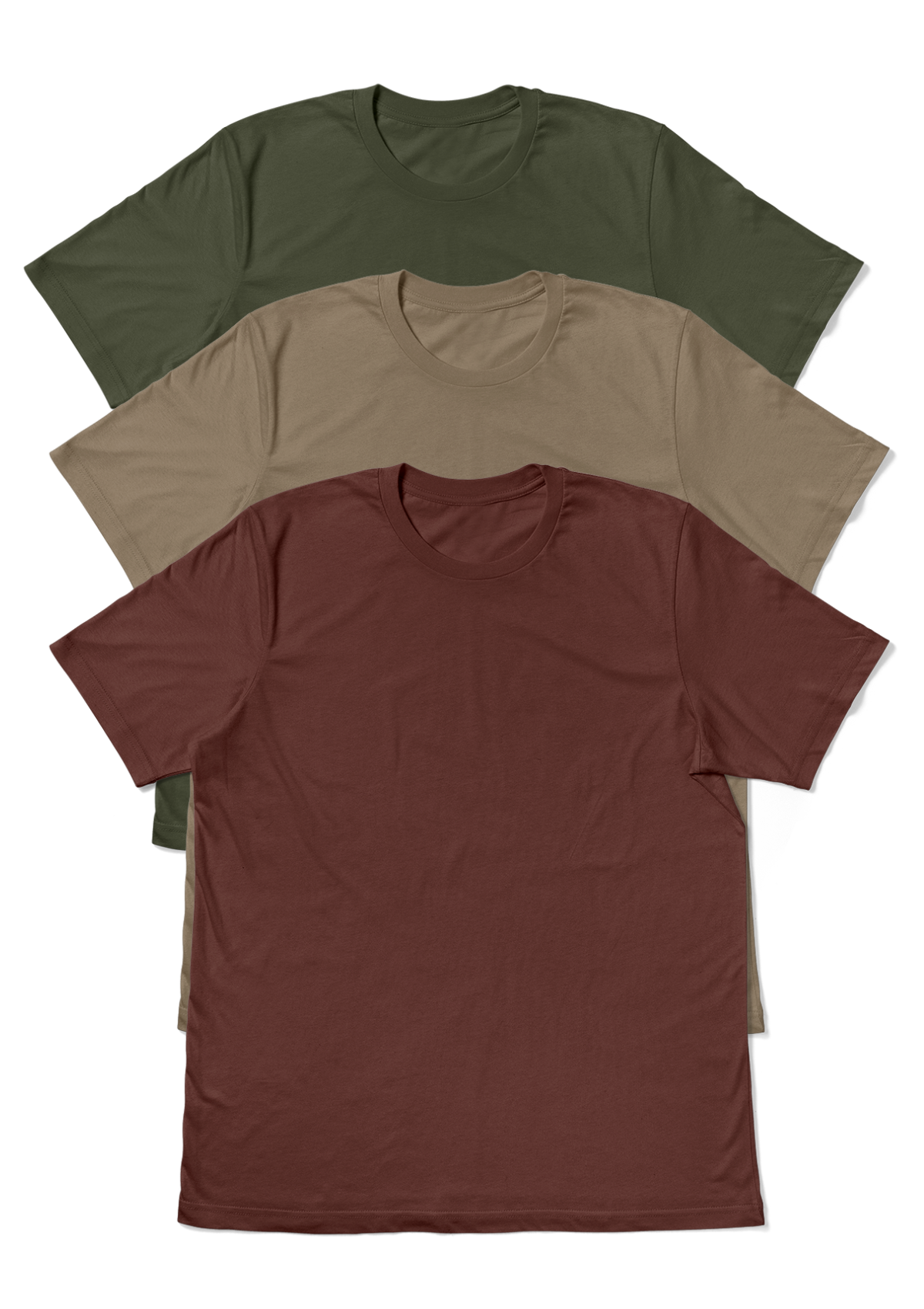 Men's 3-Pack Timberland Tees - Airlume Cotton Crew Neck