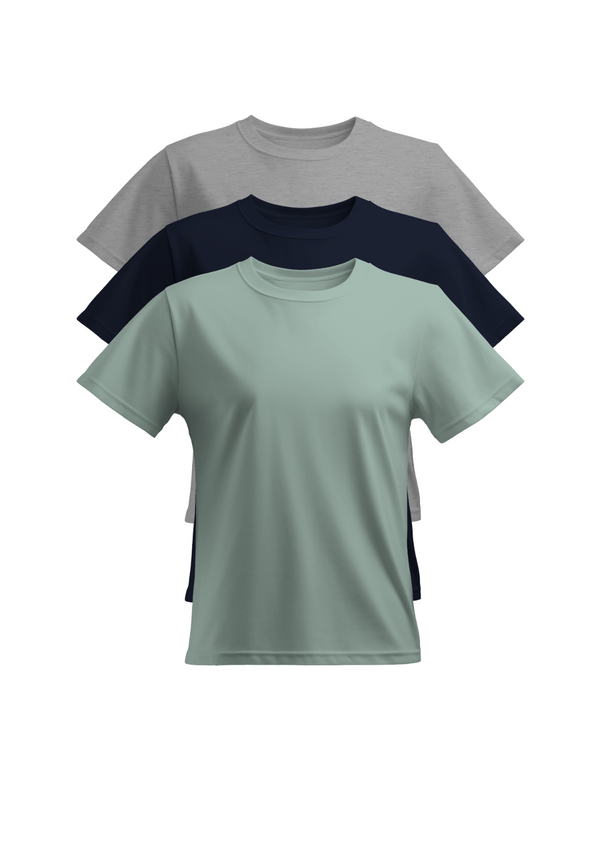 Timeless Tones Relax Fit 3-Pack - Athletic Gray, Navy, &amp; Dusty Blue